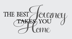 Journey, The Best Journey Takes you Home Wall Art Decal