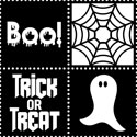 Boo Trick or Treat, Vinyl Wall Decal