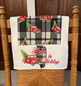 Home for the Holidays Plush Towel Set with Red Truck