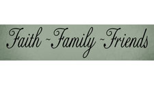 Faith Family Friends, Family Wall Art Decal