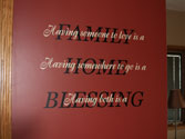 Family Home Blessing, Family Wall Art Decal