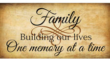Family Memories, Family Wall Art Decal