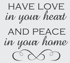 Have Love In Your Heart, Family Wall Art Decal