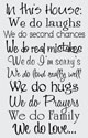 In This House, House Rules, Home Wall Art Decal