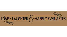 Love Laughter, Inspirational Wall Art Decal