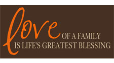 Love of a Family, Family Wall Art Decal