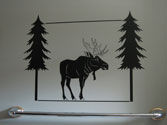 Moose with Pine Trees
