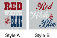 Red White and Blue, Vinyl Decal