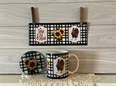 Rooster Rise and Shine Coffee Mug Coaster set