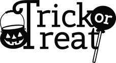 Trick or Treat, Vinyl Wall Decal