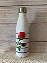 Water Bottle - Wine Carafe With Rose