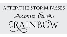 After the Storm Passes, Inspirational Wall Art Decal