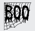 Spider Web with Boo Word